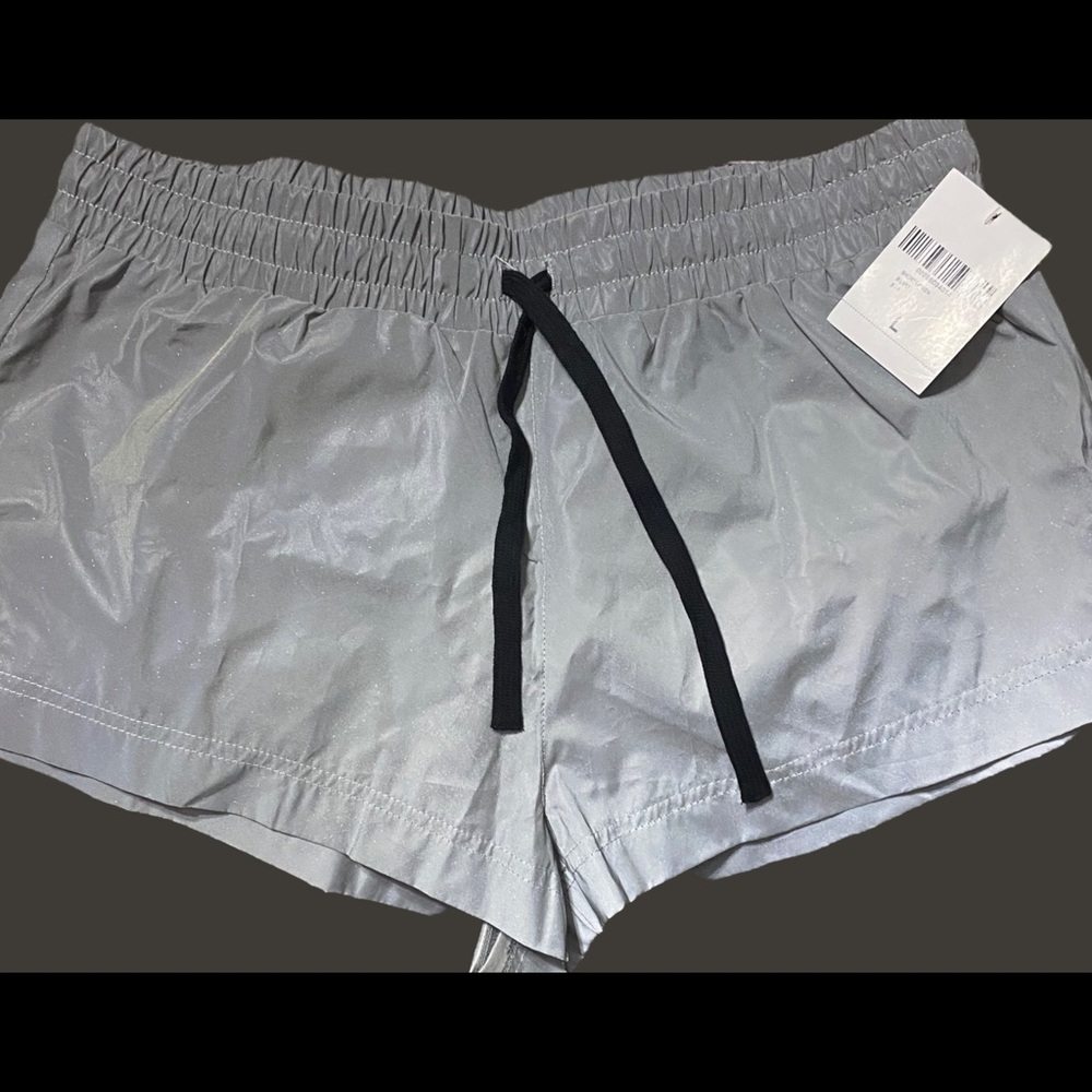 Reflective workout shorts